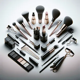 Realistic stock image of modern beauty tools